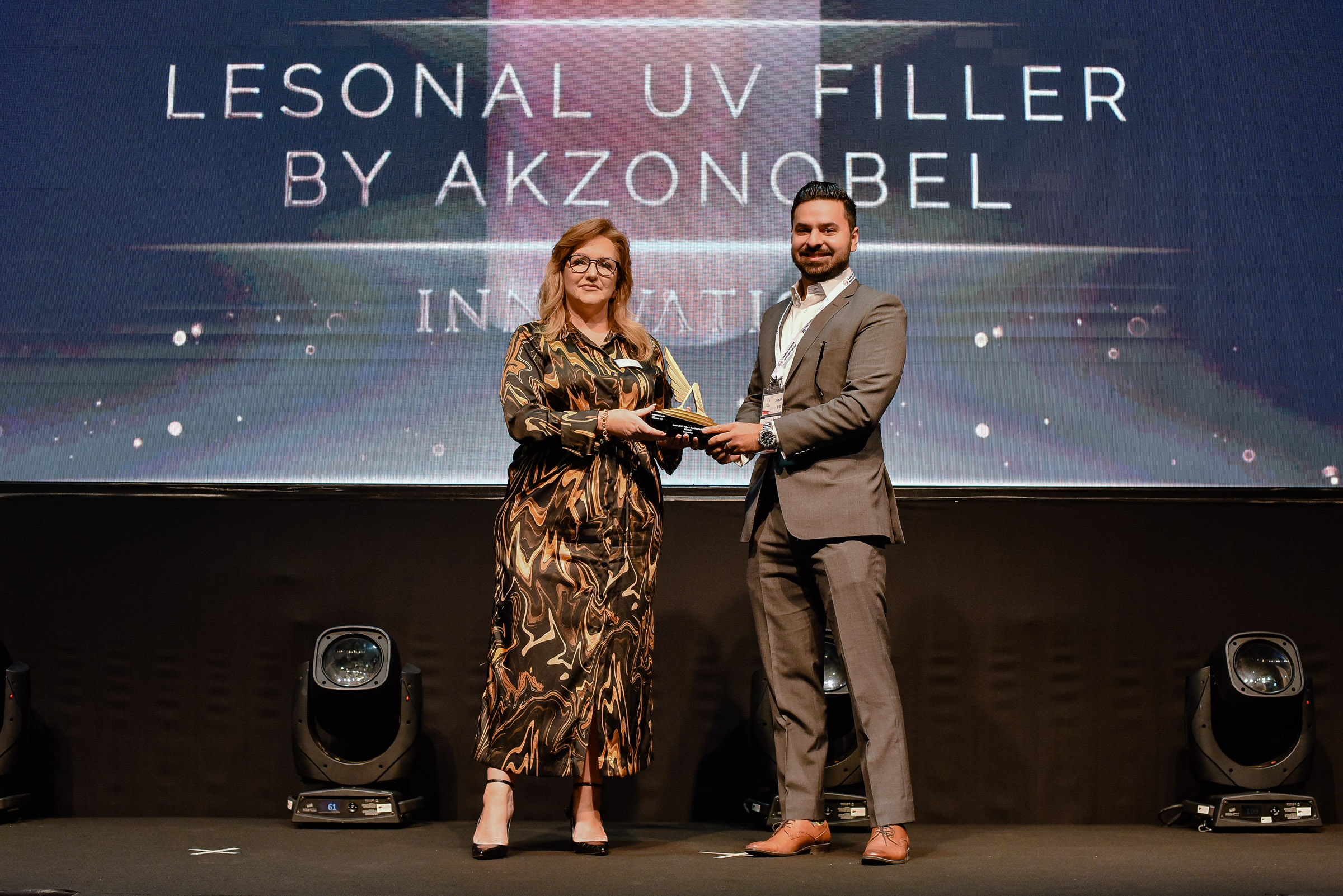 Taking home the Innovation Award was AkzoNobel for their sustainable Les---