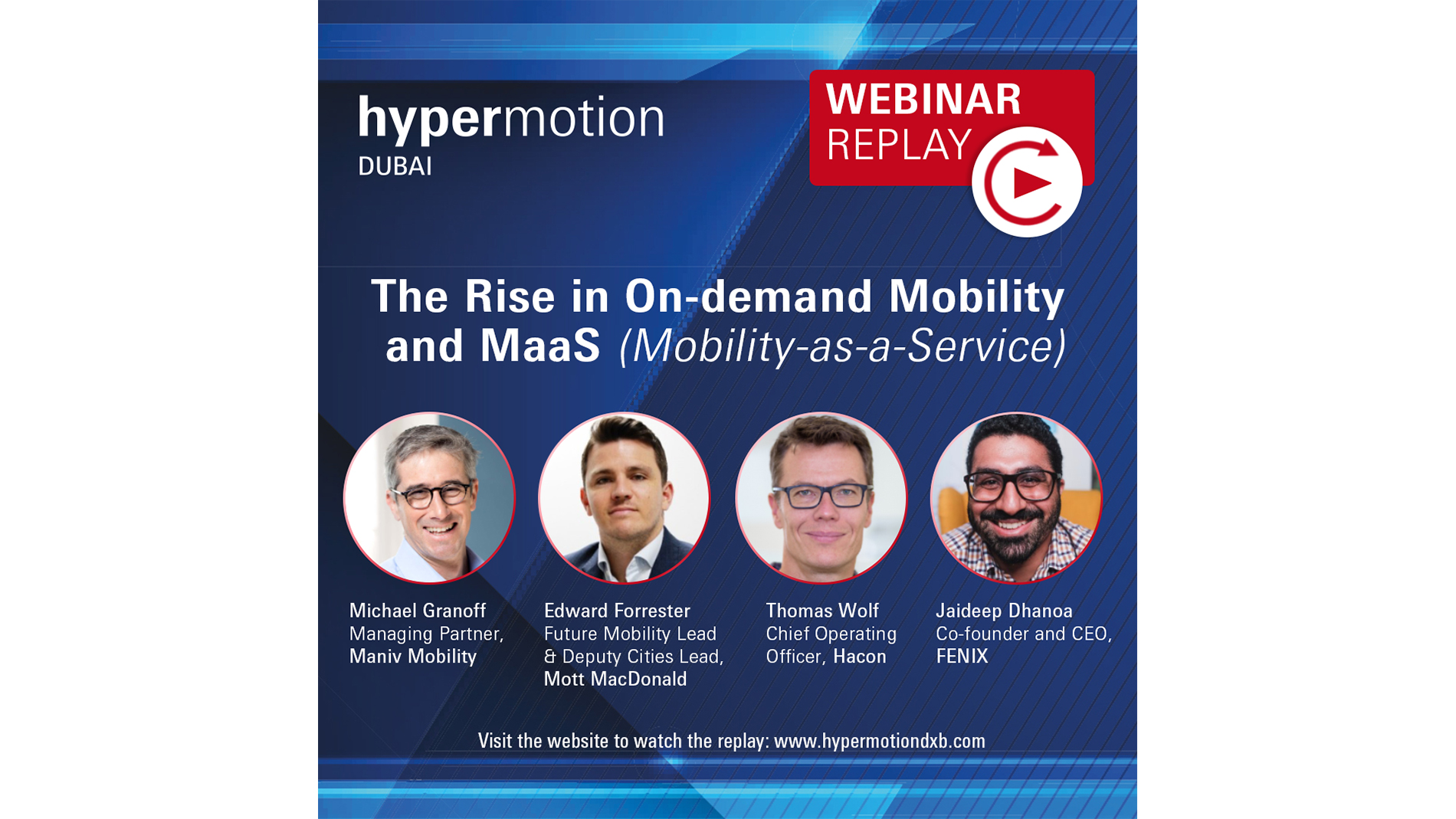Hypermotion Dubai - The rise in on-demand Mobility and MaaS webinar