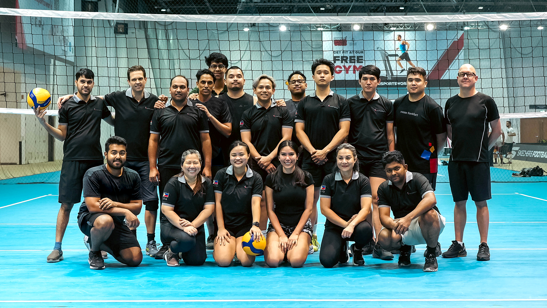 Volleyball team shot